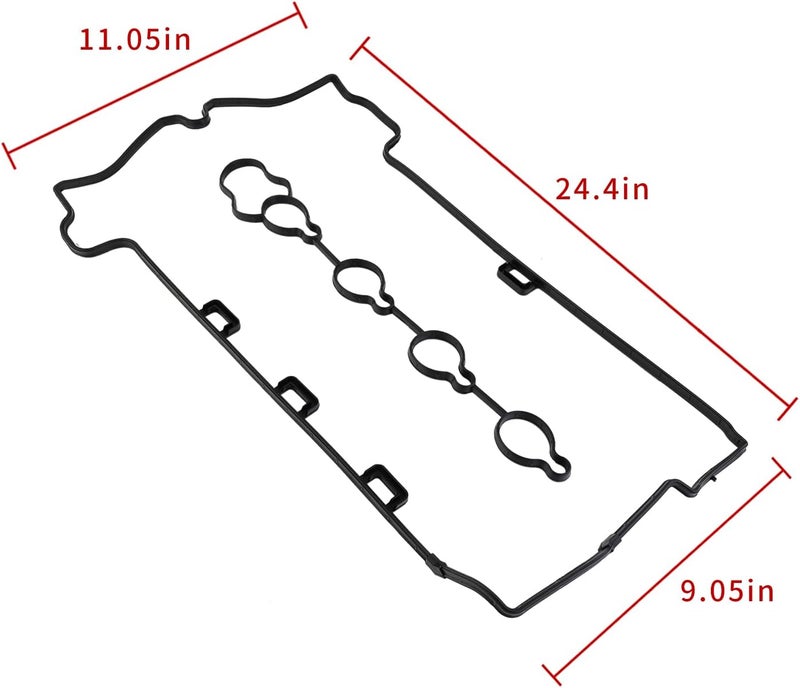 Cybal 12609291 12608604 VS50778R Valve Cover Gasket Compatible with 2008-2017 Buick Lacrosse Regal Verano Chevy Captiva Sport Cobalt Equinox HHR Impala GMC Terrain Pontiac Solstice Saturn Sky 2.0L 2.4L 4L - Image 3